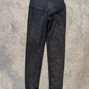 Aerie Offline Black High-Waisted Speckled Leggings